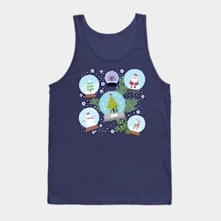 Christmas Snow Globes Tank Top